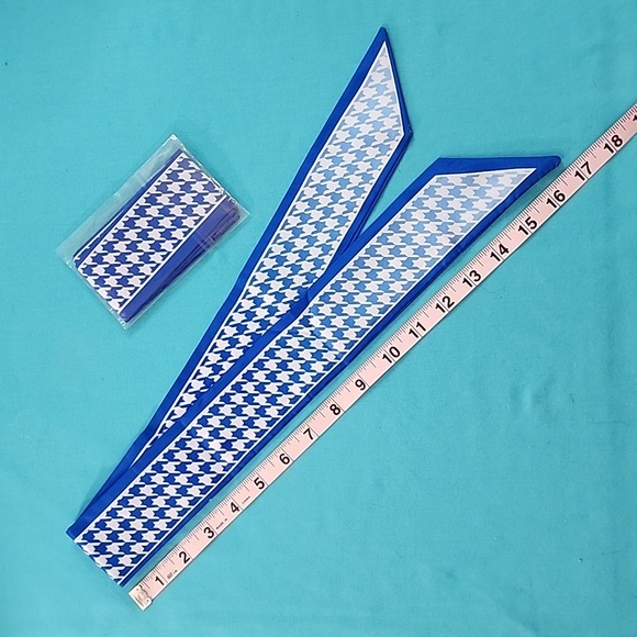 Silky Fashion Blue Ombre Twilly Scarf Bandeau - Picture 2 of 3